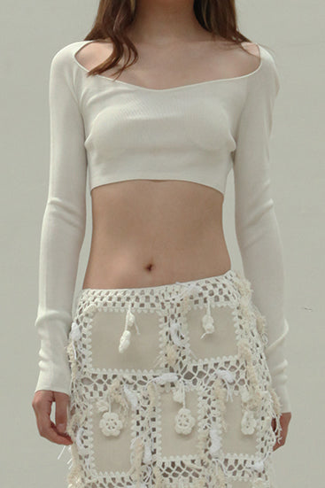 SWAYING/KNIT Ballet Open Collar Silk Shirt-Short SW211SZ08 PS11